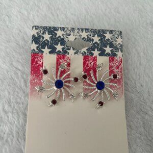 Beautyful American silver color Earrings - Womens Fashion Jewelry US accessories